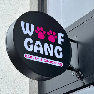 LED Double Sided Hanging Sign.