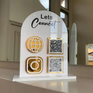Custom Acrylic Social Media Stand - Signs Station & Printing