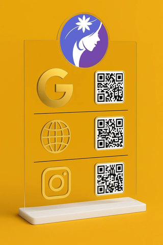 Custom Acrylic Social Media Stand - Signs Station & Printing