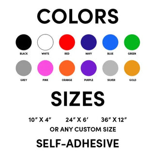 Custom Single Color Vinyl Decals